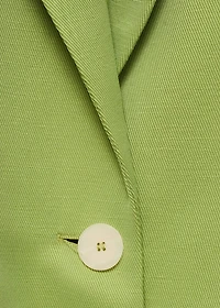 Linen-blend suit blazer