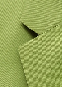 Linen-blend suit blazer