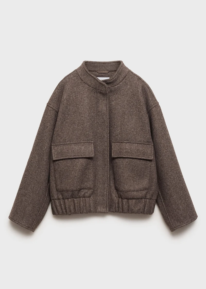 Bomber jacket with pockets