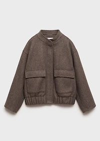 Bomber jacket with pockets