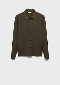 Ribbed knit cardigan