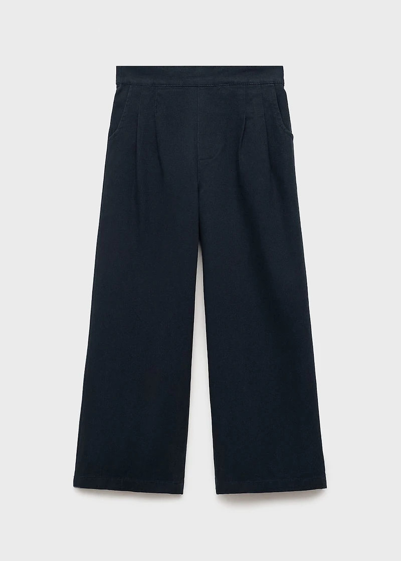 Cotton culotte pants