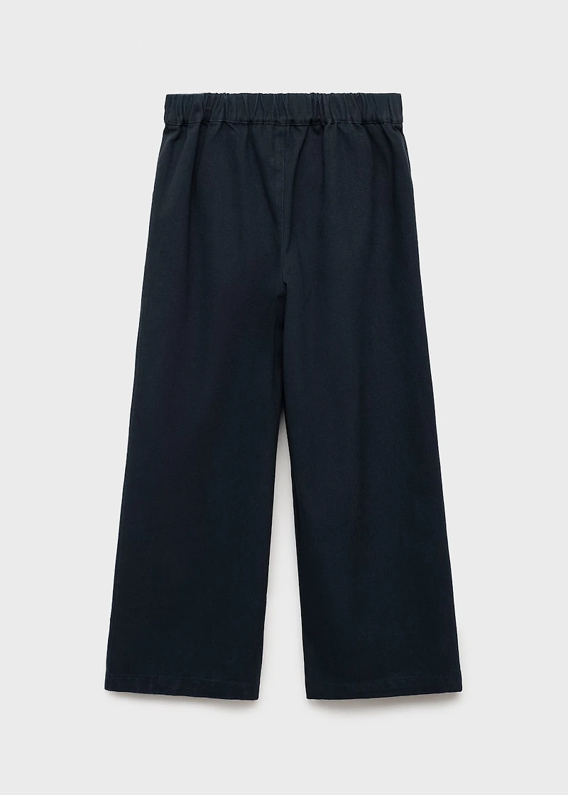 Cotton culotte pants