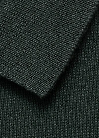 Knitted polo-neck sweater