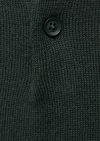 Knitted polo-neck sweater