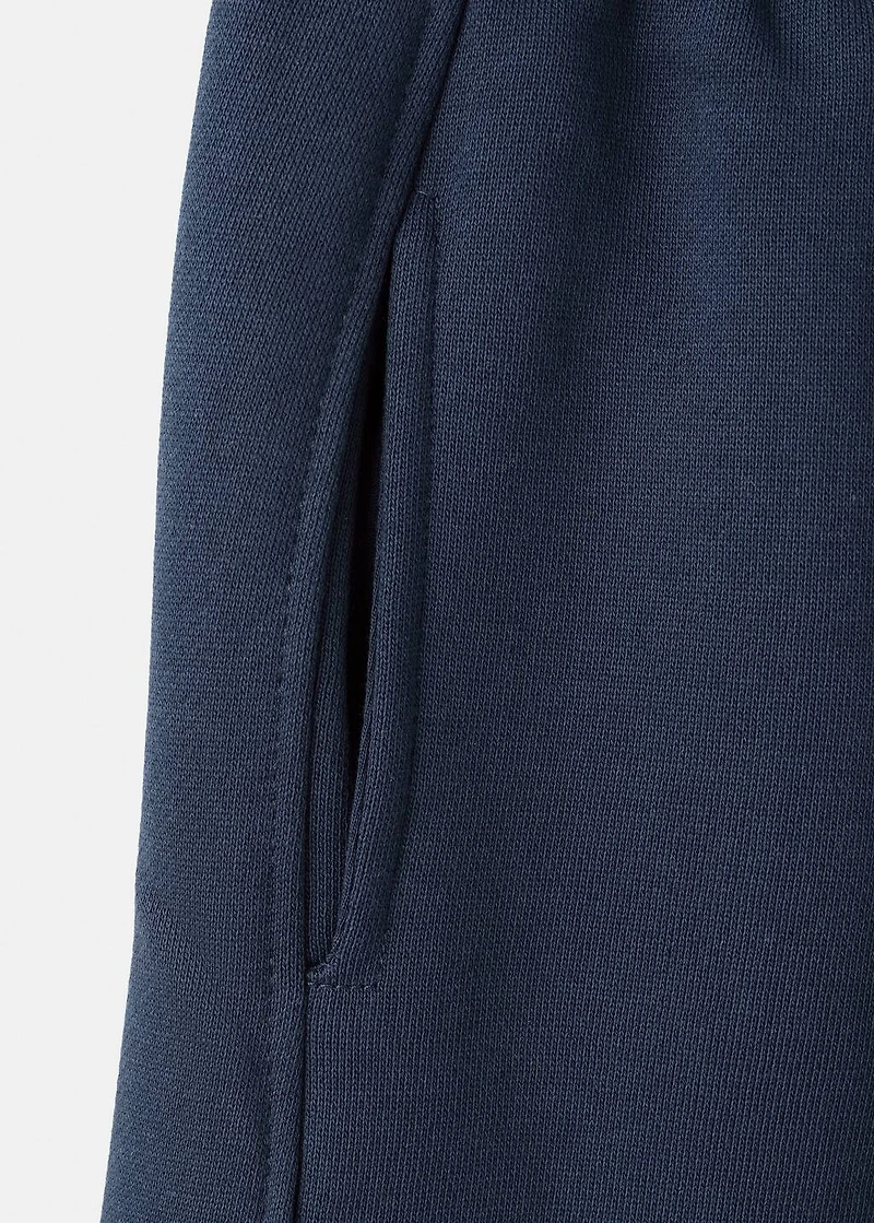 Cotton joggers with elastic waist