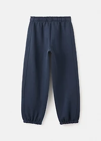 Cotton joggers with elastic waist