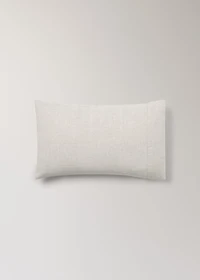 Washed linen pillowcase with hemstitch 30x50 cm