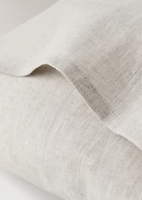Washed linen pillowcase with hemstitch 30x50 cm