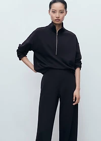 Cotton jogger-style trousers