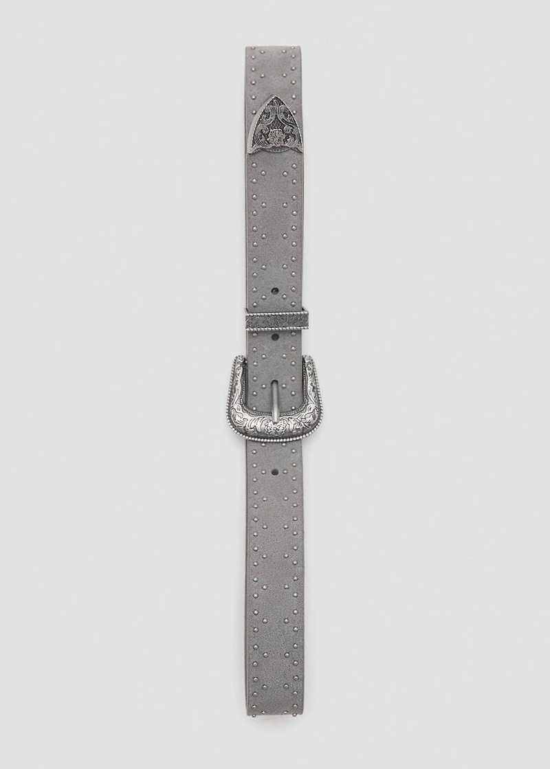 Leather cowboy style belt