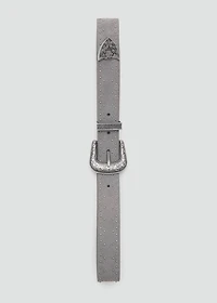 Leather cowboy style belt