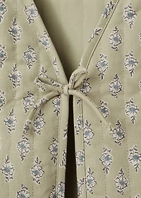 Floral-print vest