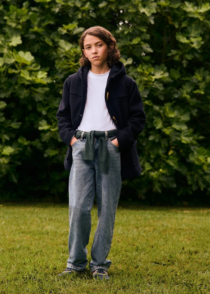 Wool duffle coat