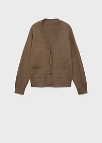 V-neck cardigan with pockets