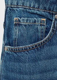 Midi denim skirt