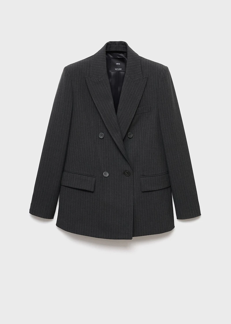 Pinstripe suit jacket