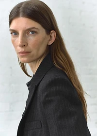 Pinstripe suit jacket