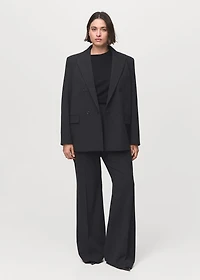 Pinstripe suit jacket