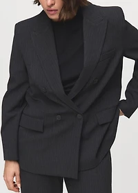 Pinstripe suit jacket