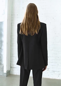 Pinstripe suit jacket