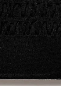 Polo-neck textured sweater