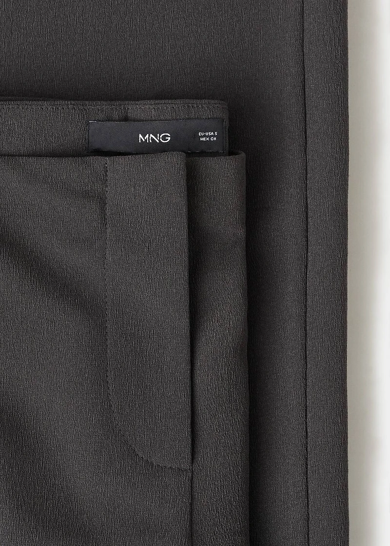 Seamless straight-leg suit pants