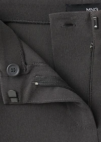 Seamless straight-leg suit pants