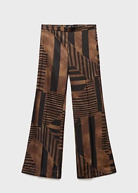 Satin striped trousers