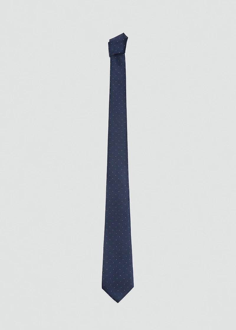 Polka-dot patterned tie