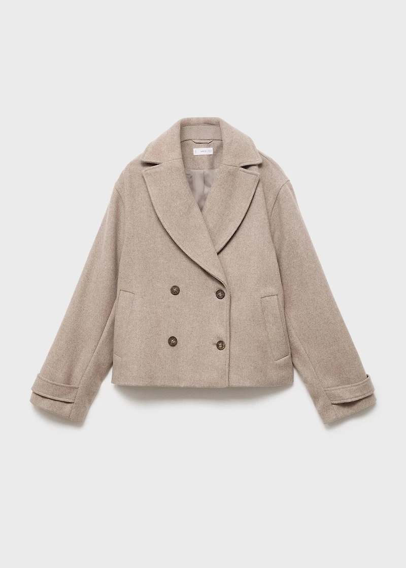 Wool fabric coat