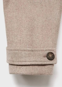 Wool fabric coat