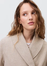 Wool fabric coat