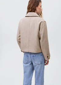 Wool fabric coat