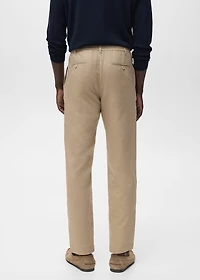 Slim-fit pants with drawstring