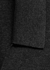Fine-knit sweater with shirt collar