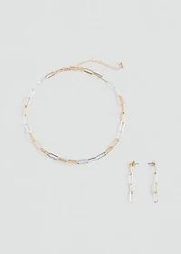 Necklace and earrings set