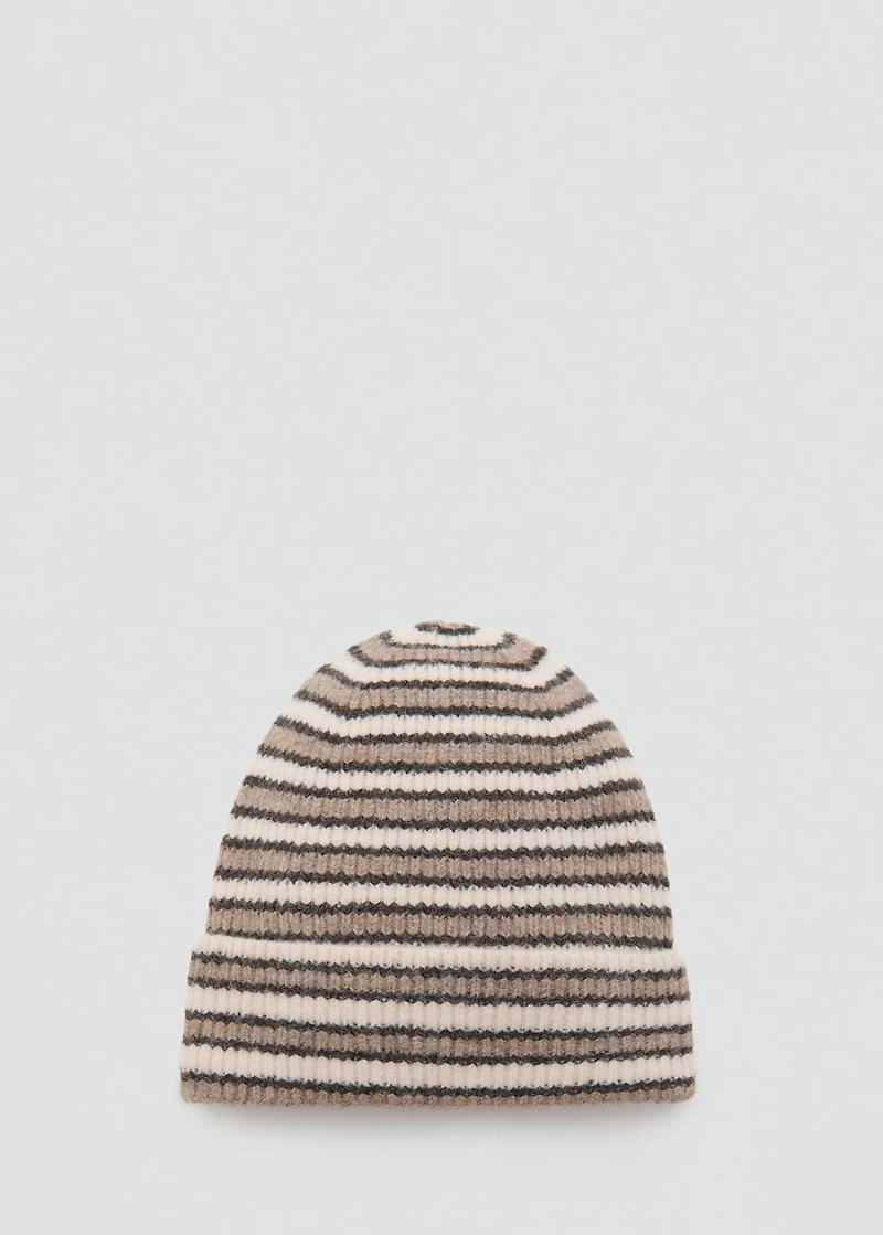 Striped knit hat