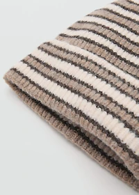 Striped knit hat