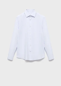 100% cotton striped slim-fit shirt