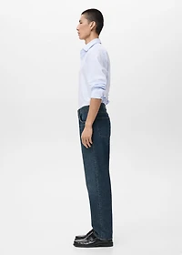 100% cotton striped slim-fit shirt