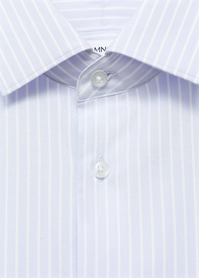100% cotton striped slim-fit shirt