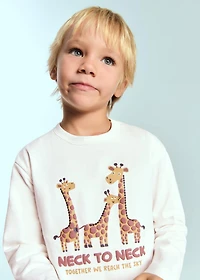 Embossed printed t-shirt