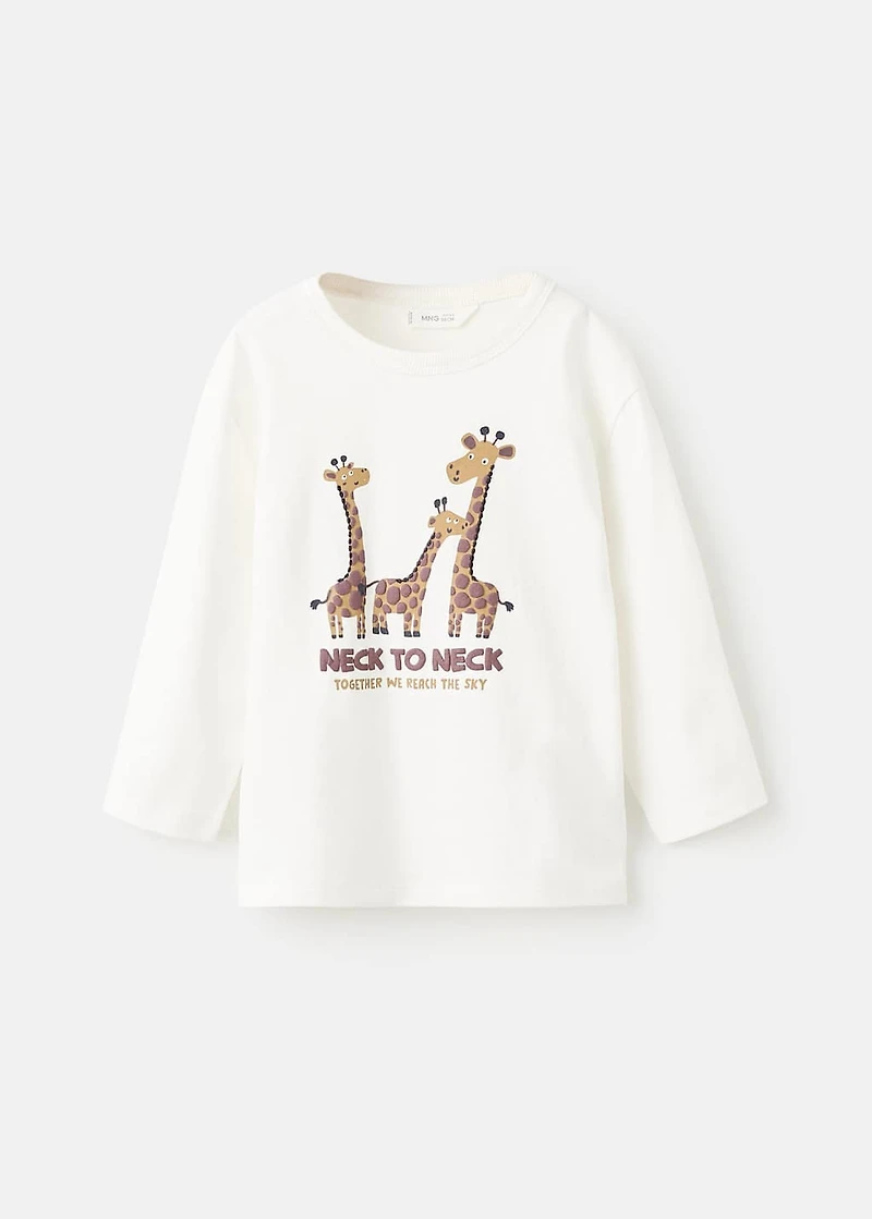 Embossed printed t-shirt