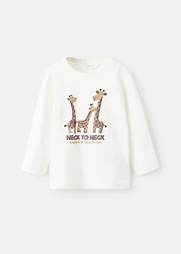Embossed printed t-shirt