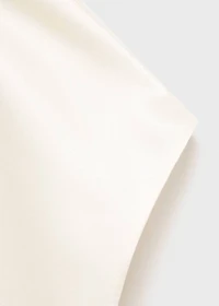 100% silk satin turtleneck blouse