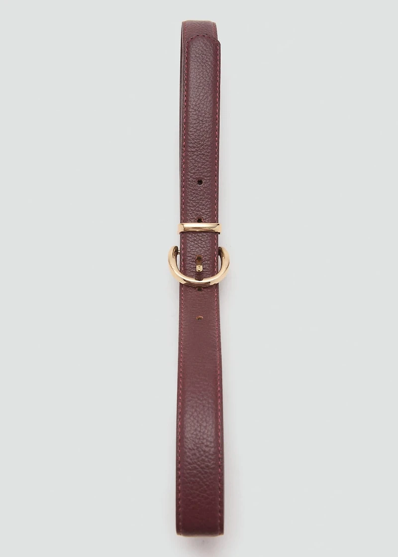 Oval buckle belt