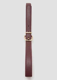 Oval buckle belt