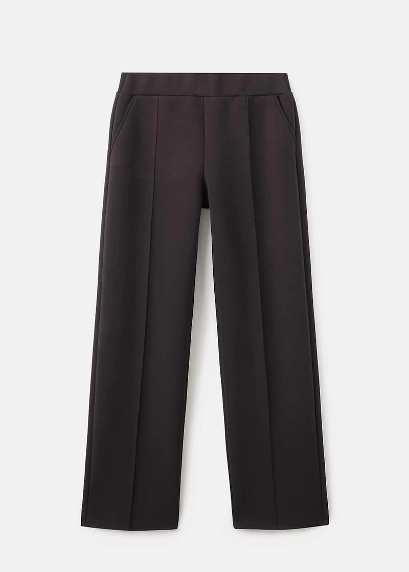 Jogger pants with seam detail