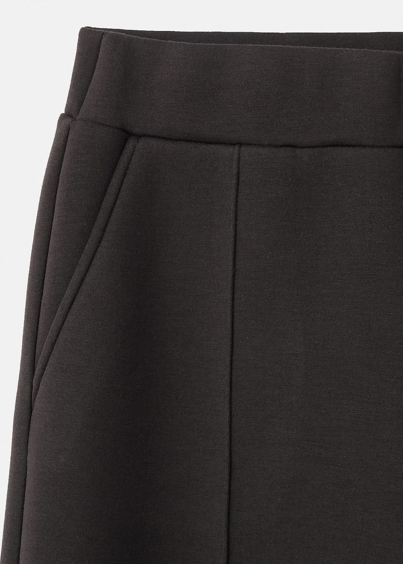 Jogger pants with seam detail